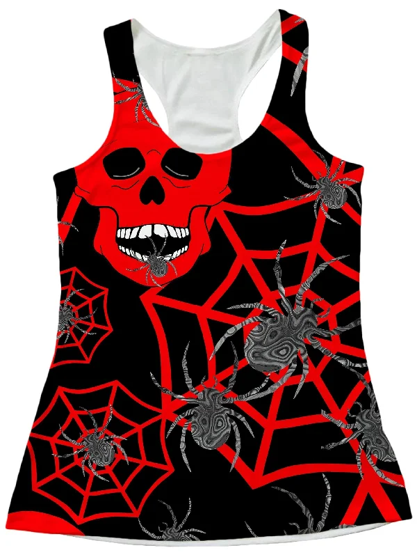 Red Skull Halloween Women's Tank