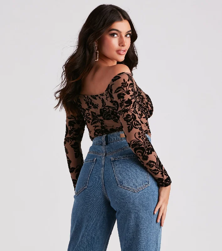 regal-affair-flocked-velvet-bodysuit-060014835230