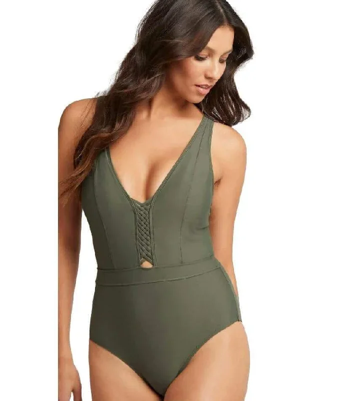 sea-level-bella-plunge-b-dd-cup-one-piece-swimsuit-khaki