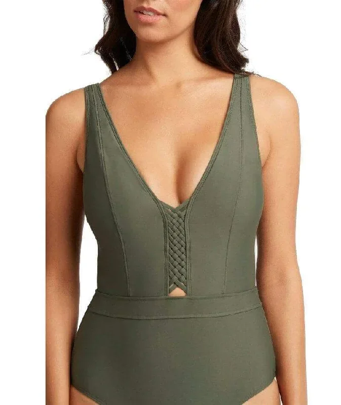 sea-level-bella-plunge-b-dd-cup-one-piece-swimsuit-khaki