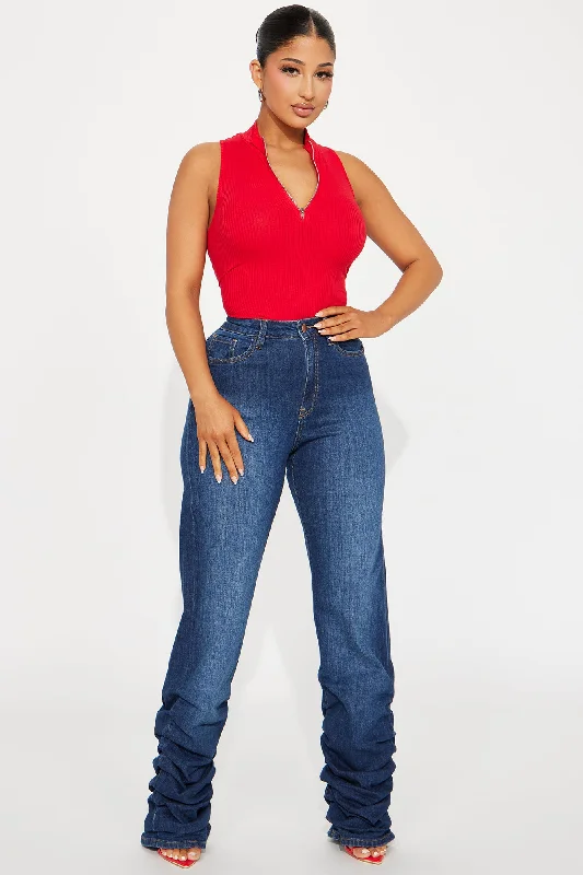 selena-mock-neck-bodysuit-red