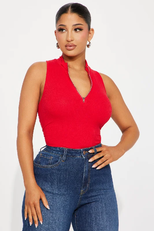 selena-mock-neck-bodysuit-red