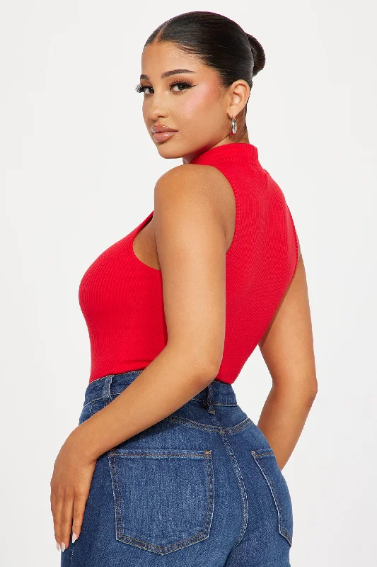 selena-mock-neck-bodysuit-red