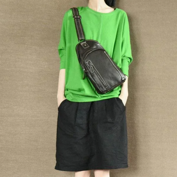 Solid black retro linen short skirts summer cotton skirts one step pencil