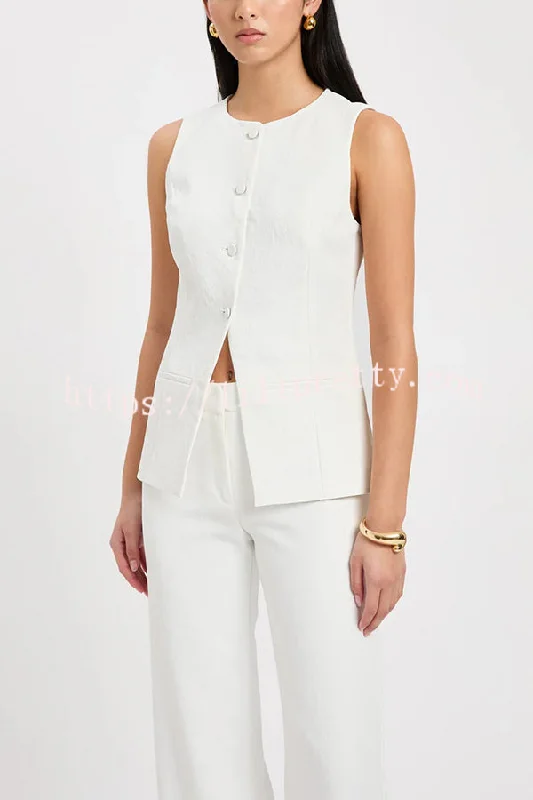 solid-color-office-sleeveless-round-neck-vest-top