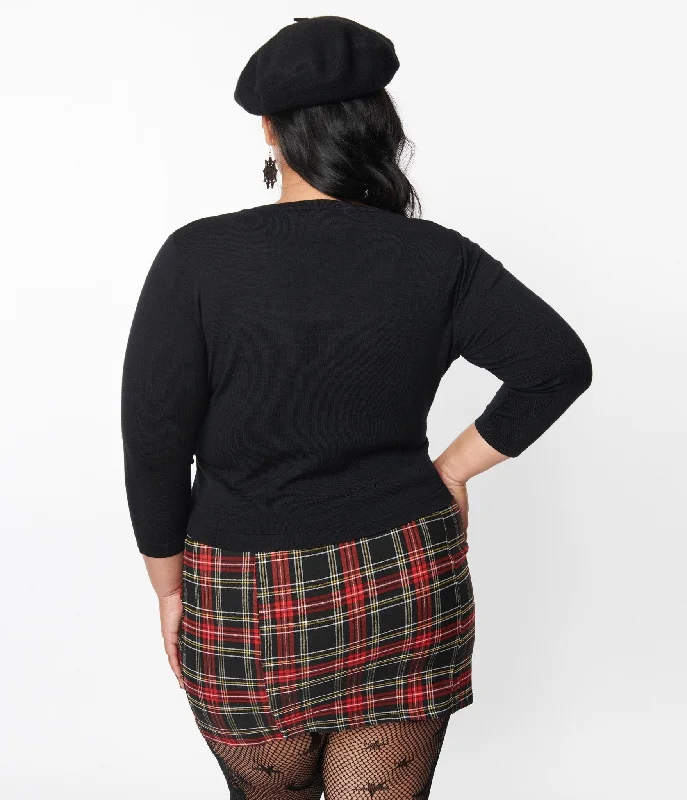 sourpuss-black-spooky-heart-cropped-cardigan