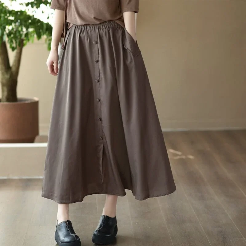 spring-casual-solid-smooth-cotton-skirt