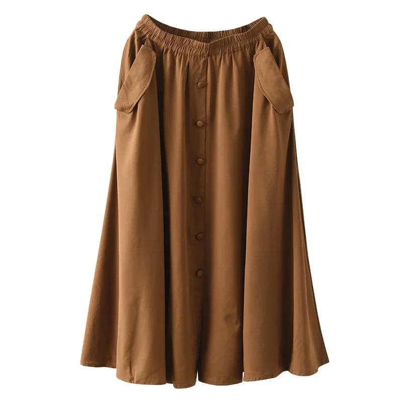 spring-casual-solid-smooth-cotton-skirt