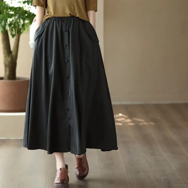 spring-casual-solid-smooth-cotton-skirt