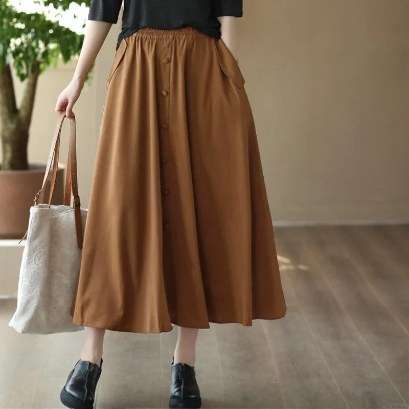 spring-casual-solid-smooth-cotton-skirt