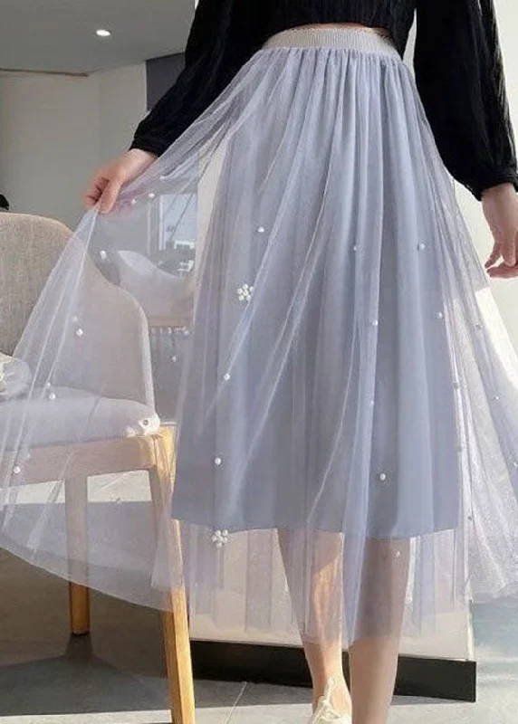 style-grey-wrinkled-nail-bead-patchwork-tulle-skirts-summer