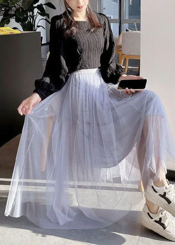 style-grey-wrinkled-nail-bead-patchwork-tulle-skirts-summer