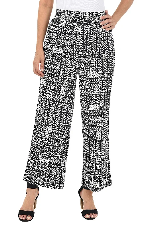 Tegan Dots Pull-On Palazzo Pant