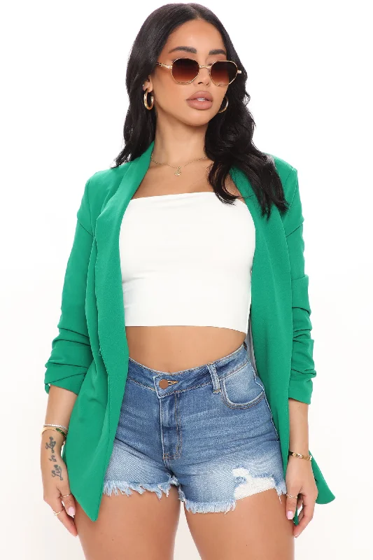 The Celine Blazer - Kelly Green