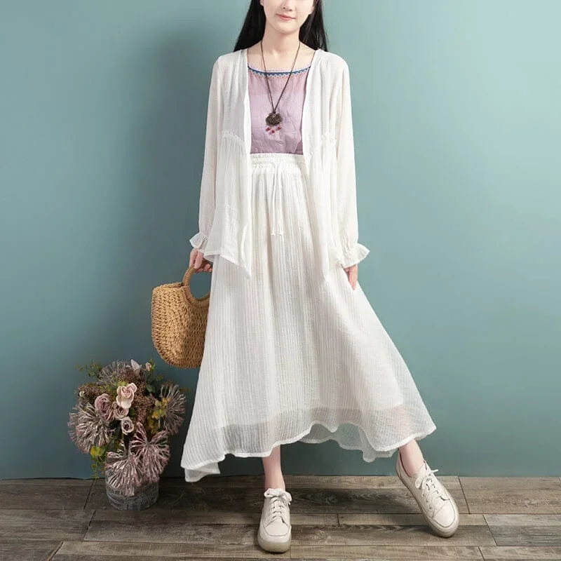 women-summer-chiffon-casual-loose-skirt