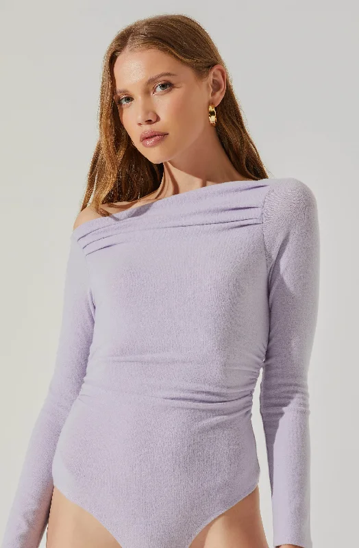 xiomara-ruched-off-shoulder-long-sleeve-bodysuit