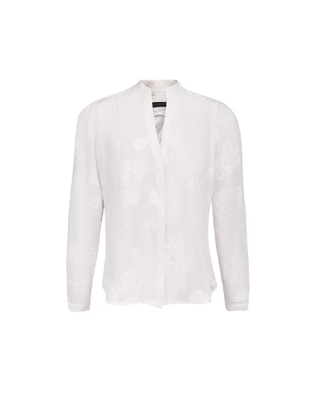 Yumi Long Sleeve Blouse - Off White