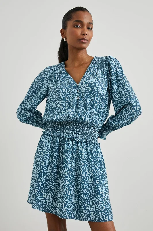 ZANA DRESS - BLUE HAVANA