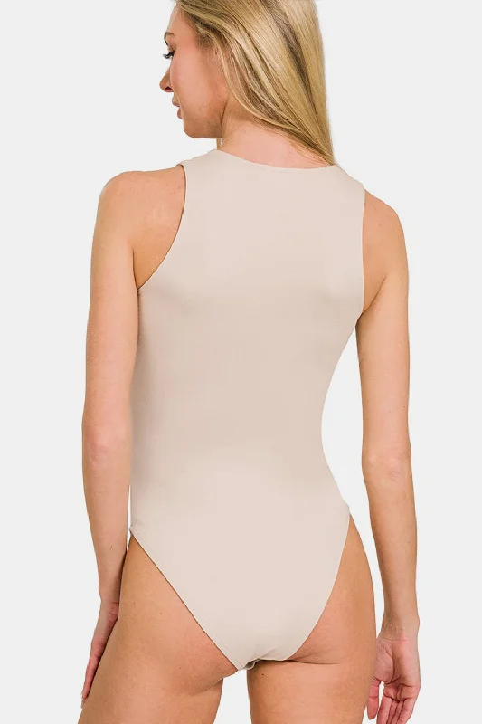 zenana-round-neck-sleeveless-padded-bodysuit